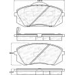 Jeu de 4 plaquettes de frein avant STOPTECH 308.12951 - Visuel 2