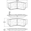 Jeu de 4 plaquettes de frein STOPTECH 308.12970 - Visuel 2