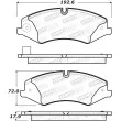 Jeu de 4 plaquettes de frein avant STOPTECH 308.14790 - Visuel 2