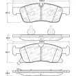 Jeu de 4 plaquettes de frein avant STOPTECH 308.14550 - Visuel 2