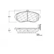 Jeu de 4 plaquettes de frein avant STOPTECH 308.15390 - Visuel 2