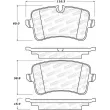 Jeu de 4 plaquettes de frein STOPTECH 308.15470 - Visuel 2