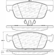 Jeu de 4 plaquettes de frein avant STOPTECH 308.16450 - Visuel 3