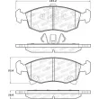 Jeu de 4 plaquettes de frein avant STOPTECH 308.15680 - Visuel 2