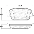 Jeu de 4 plaquettes de frein STOPTECH 308.13140 - Visuel 2