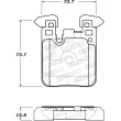 Jeu de 4 plaquettes de frein avant STOPTECH 308.16560 - Visuel 2