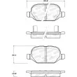 Jeu de 4 plaquettes de frein STOPTECH 308.15690 - Visuel 2
