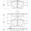 Jeu de 4 plaquettes de frein STOPTECH 308.14980 - Visuel 2
