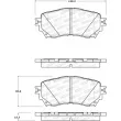 Jeu de 4 plaquettes de frein avant STOPTECH 308.17110 - Visuel 2