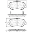 Jeu de 4 plaquettes de frein avant STOPTECH 308.15430 - Visuel 2