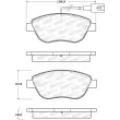 Jeu de 4 plaquettes de frein avant STOPTECH 308.16181 - Visuel 2