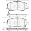 Jeu de 4 plaquettes de frein avant STOPTECH 308.16230 - Visuel 2