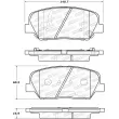 Jeu de 4 plaquettes de frein avant STOPTECH 308.16750 - Visuel 2