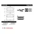 Jeu de 4 plaquettes de frein STOPTECH 309.05400 - Visuel 3