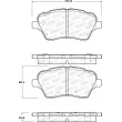 Jeu de 4 plaquettes de frein avant STOPTECH 308.17300 - Visuel 2