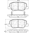 Jeu de 4 plaquettes de frein STOPTECH 308.16790 - Visuel 2