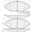 Jeu de 4 plaquettes de frein avant STOPTECH 309.16330 - Visuel 1