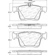 Jeu de 4 plaquettes de frein STOPTECH 308.17610 - Visuel 2