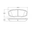 Jeu de 4 plaquettes de frein STOPTECH 308.13040 - Visuel 2