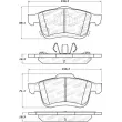 Jeu de 4 plaquettes de frein avant STOPTECH 308.17210 - Visuel 3