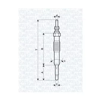 Bougie de préchauffage MAGNETI MARELLI 060900280606