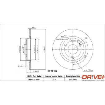 Jeu de 2 disques de frein avant Dr!ve+ DP1010.11.0039