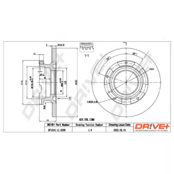 Jeu de 2 disques de frein arrière Dr!ve+ DP1010.11.0298