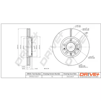 Jeu de 2 disques de frein avant Dr!ve+ DP1010.11.0371