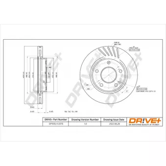 Jeu de 2 disques de frein avant Dr!ve+ DP1010.11.0376