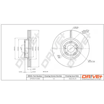 Jeu de 2 disques de frein avant Dr!ve+ DP1010.11.0383