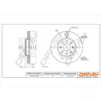 Jeu de 2 disques de frein avant Dr!ve+ DP1010.11.0484