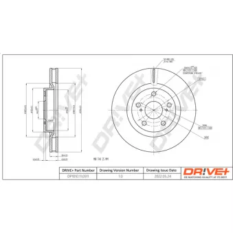 Jeu de 2 disques de frein avant Dr!ve+ DP1010.11.0511