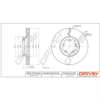 Jeu de 2 disques de frein avant Dr!ve+ DP1010.11.0518