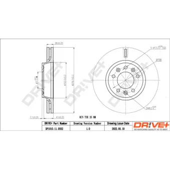 Jeu de 2 disques de frein avant Dr!ve+ DP1010.11.0552