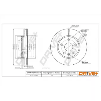 Jeu de 2 disques de frein avant Dr!ve+ DP1010.11.0617