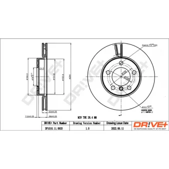 Jeu de 2 disques de frein avant Dr!ve+ DP1010.11.0633