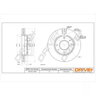 Jeu de 2 disques de frein avant Dr!ve+ DP1010.11.0694