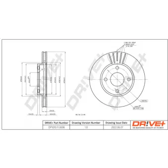 Jeu de 2 disques de frein avant Dr!ve+
