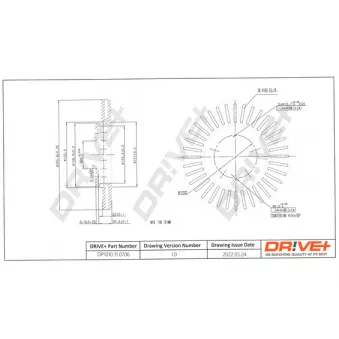 Jeu de 2 disques de frein avant Dr!ve+ DP1010.11.0706