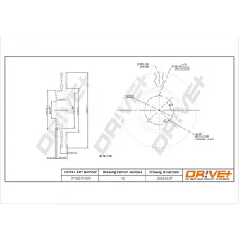 Jeu de 2 disques de frein avant Dr!ve+ DP1010.11.0769