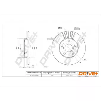 Jeu de 2 disques de frein avant Dr!ve+ DP1010.11.0793