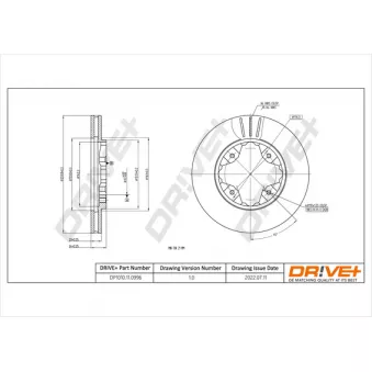 Jeu de 2 disques de frein avant Dr!ve+ DP1010.11.0996