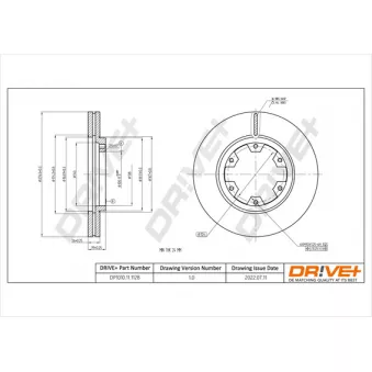 Jeu de 2 disques de frein avant Dr!ve+ DP1010.11.1128