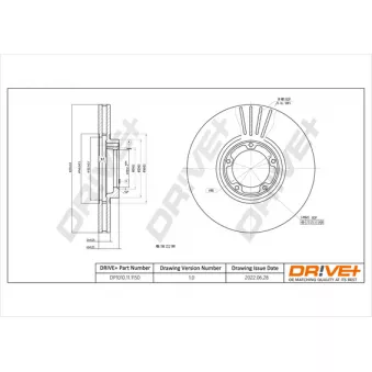 Jeu de 2 disques de frein avant Dr!ve+ DP1010.11.1150