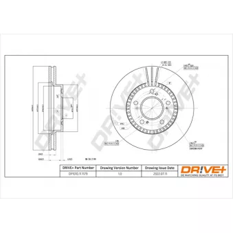 Jeu de 2 disques de frein avant Dr!ve+ DP1010.11.1179