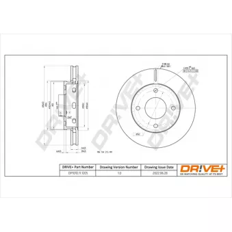 Jeu de 2 disques de frein avant Dr!ve+ DP1010.11.1205