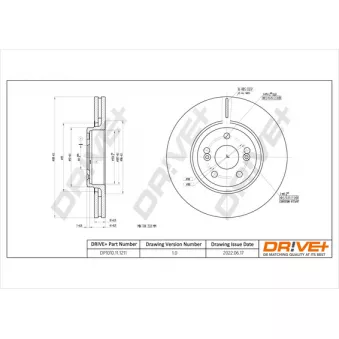 Jeu de 2 disques de frein avant Dr!ve+ DP1010.11.1211