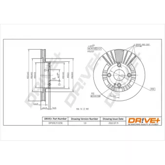 Jeu de 2 disques de frein avant Dr!ve+ DP1010.11.1258