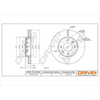 Jeu de 2 disques de frein avant Dr!ve+ DP1010.11.1303