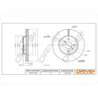 Jeu de 2 disques de frein avant Dr!ve+ DP1010.11.1366